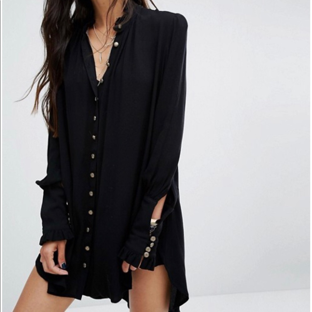 NWOT Free People Lieutenant Shirt Dress